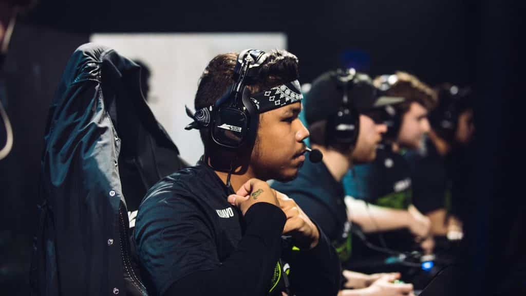 Kuavo sits watching his monitor waiting for game start at CDL Atlanta