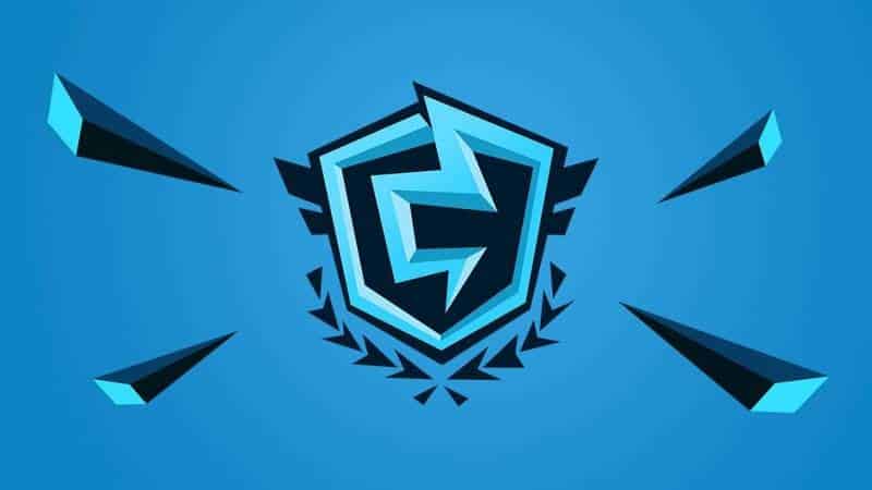 The Fortnite Championship Series symbol appears against a blue background