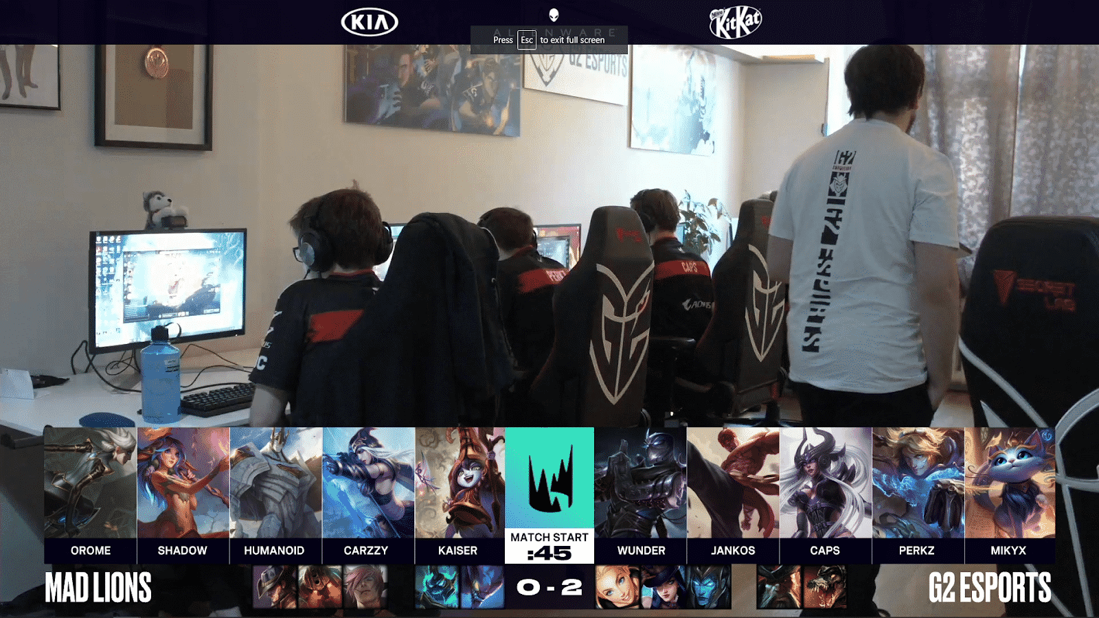 G2 prepare to compete in the LEC playoffs