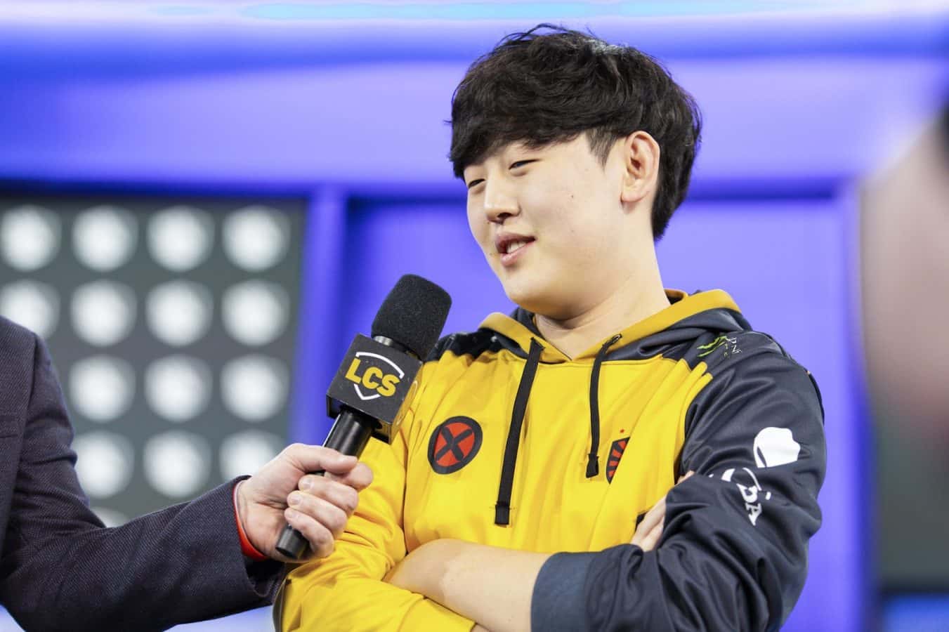 Tactical answers a question during a post-game interview