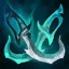 Two crossed swords, the Phantom Dancer item from League of Legends