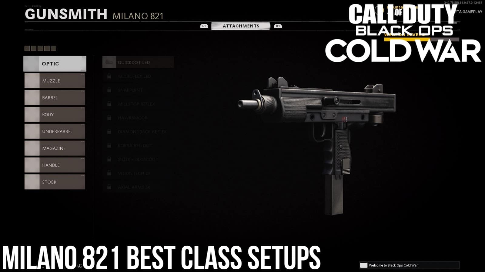 CoD BOCW: Best Class Setups for the Milano 821