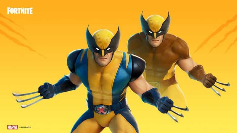 The classic Wolverine skin, featuring his yellow and blue masked X-Men uniform