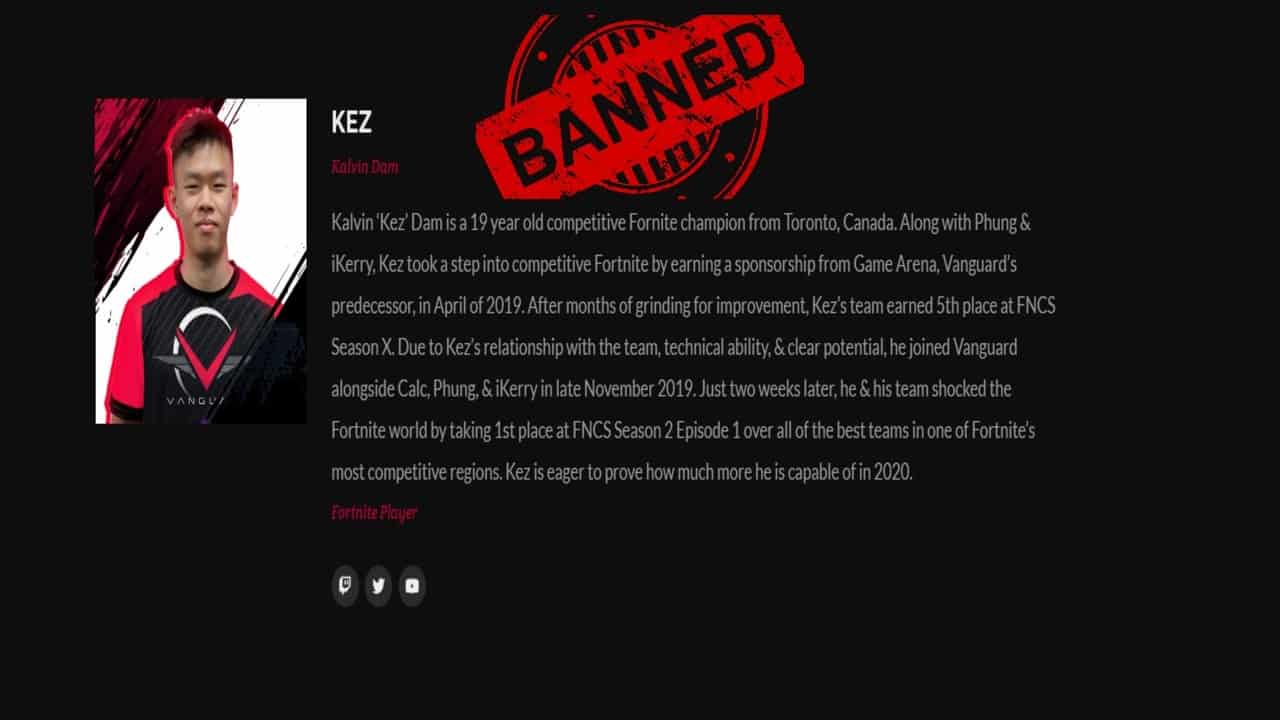 Fortnite: FNCS Champion KEZ Banned During Frosty Frenzy For Hacking