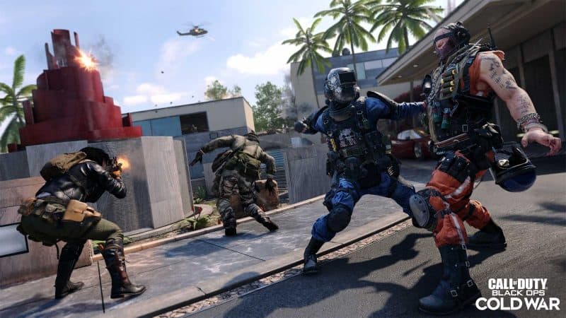 Bulldozer, in his helmet and uniform, charges across an empty parking lot to take down an adversary