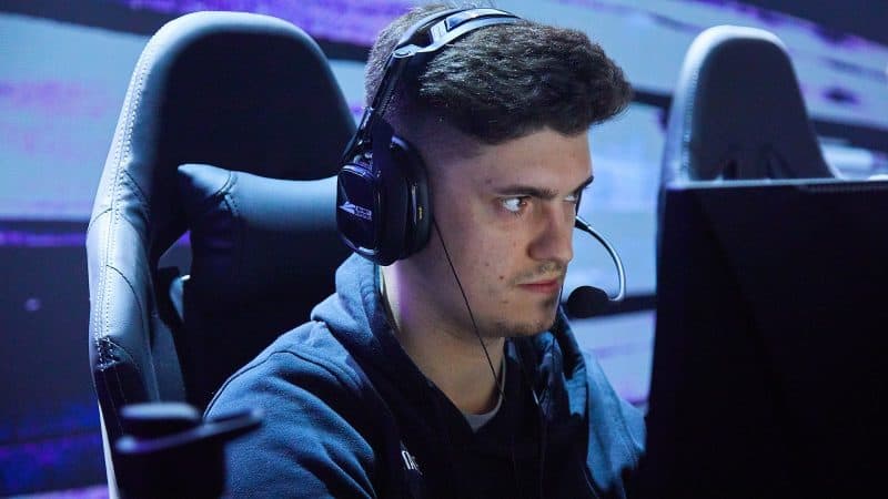 A close up shot of Sam “Octane” Larew during a live CDL match