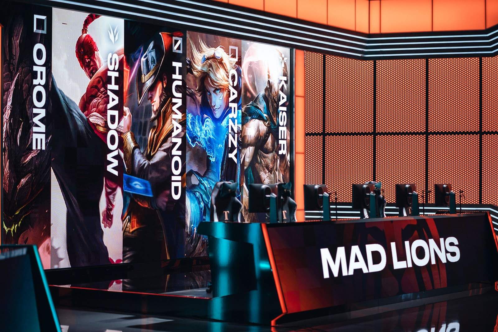 The LEC stage set for Mad Lions ahead of a series