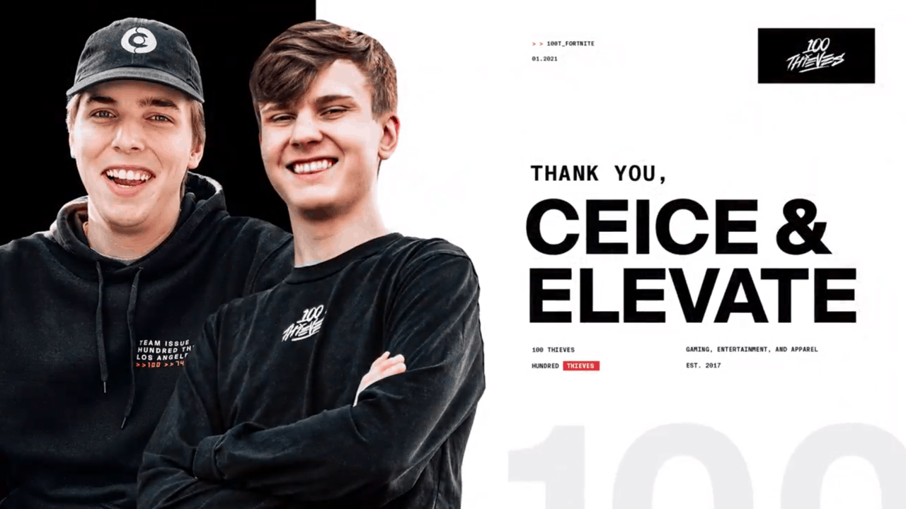 Fortnite: 100 Thieves Part Ways With Ceice And Elevate