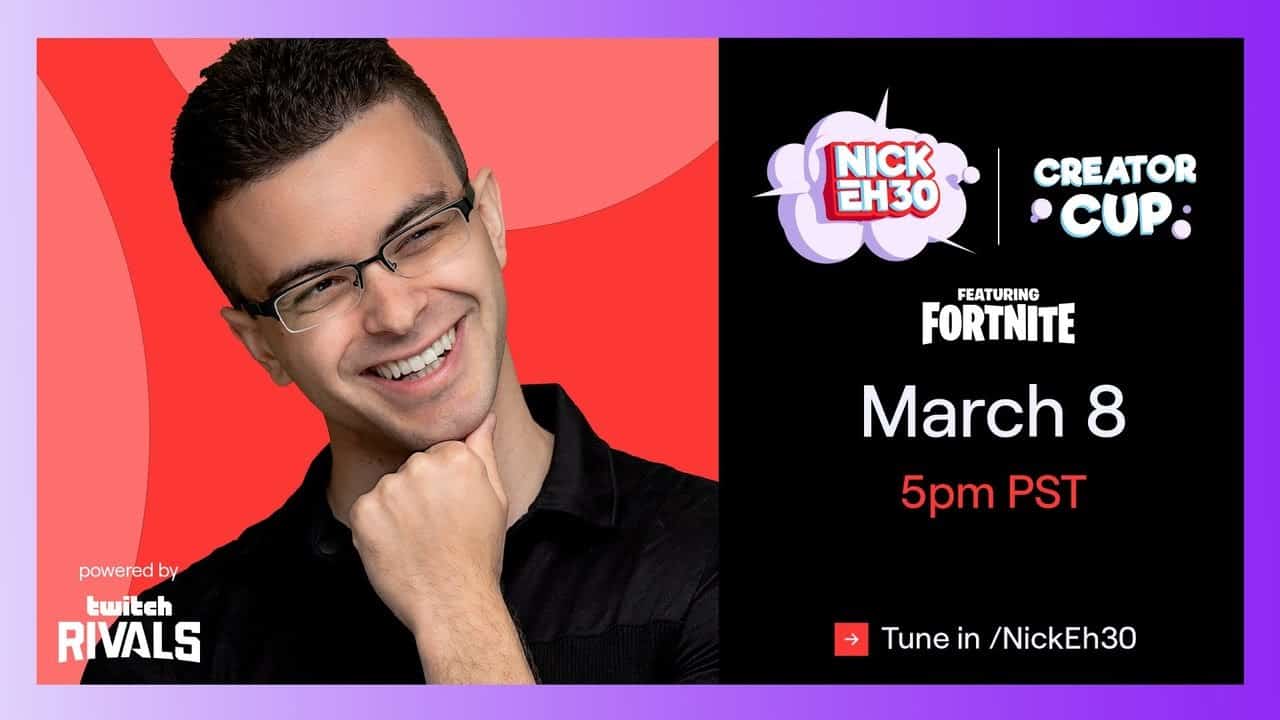 $10K NickEh30’s Creator Cup Ft. Fortnite – Everything You Need To Know