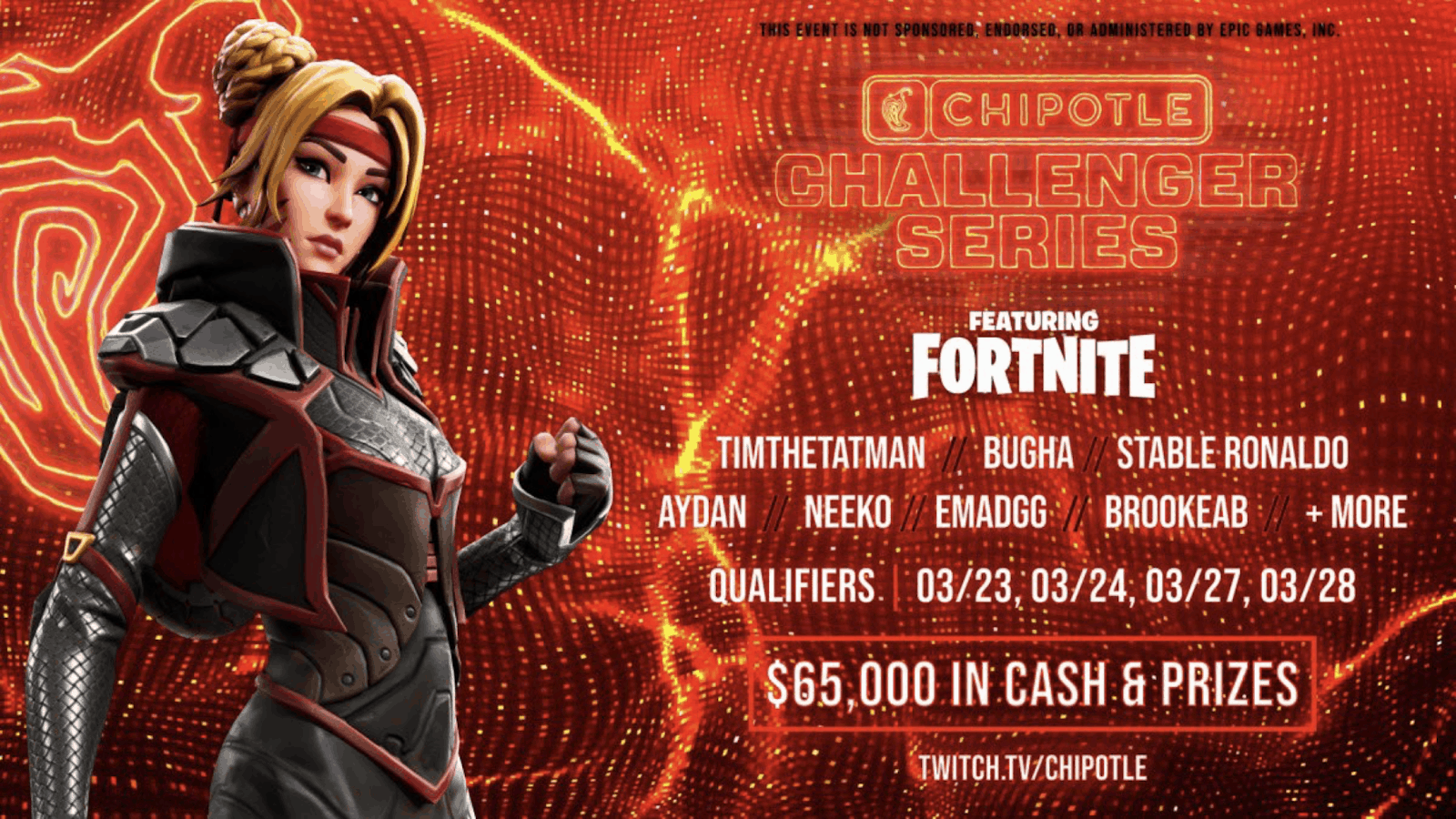 Fortnite: Chipotle Challenger Series Returns With $250K Prize Pool