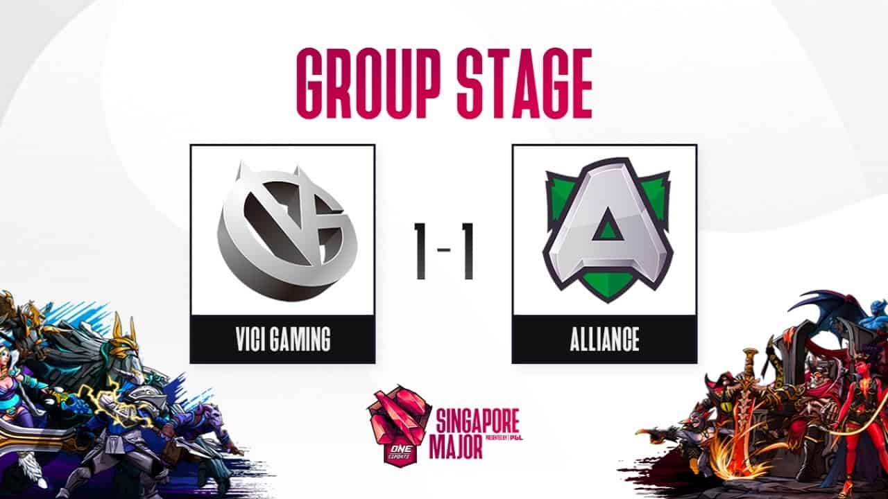 Dota 2: Singapore Major Group Stage; Day 3, Stream A