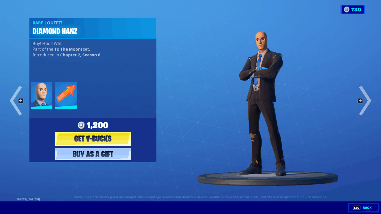 Fortnite Adds “Stonks” Skin On April Fools’ Day