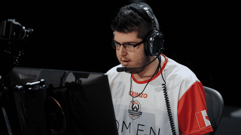 William "Crimzo" Hernandez competes in the Overwatch World Cup