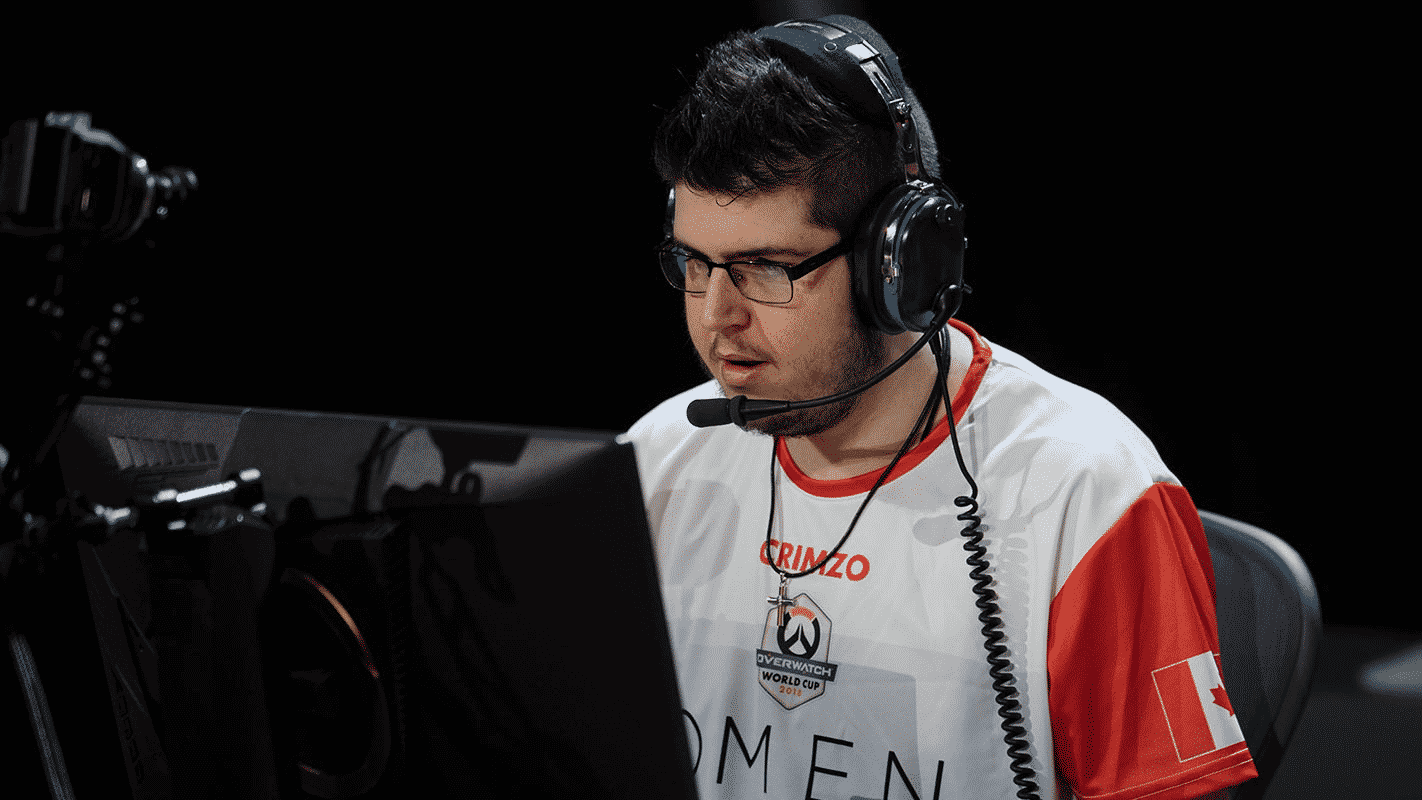 William "Crimzo" Hernandez competes in the Overwatch World Cup