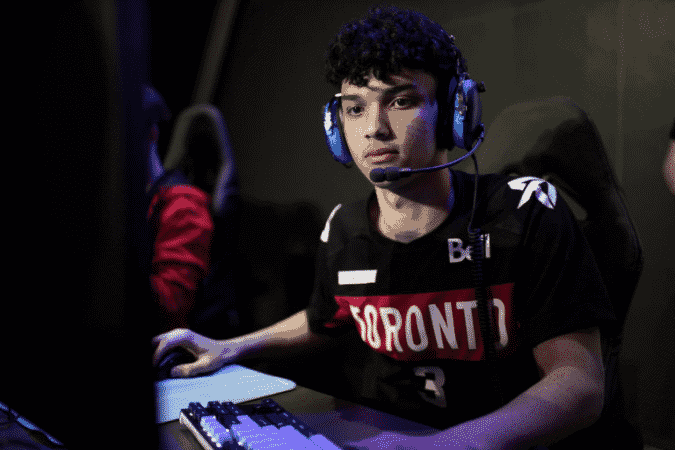 Adam "Beast" Denton at the PC in his Toronto Defiant jersey