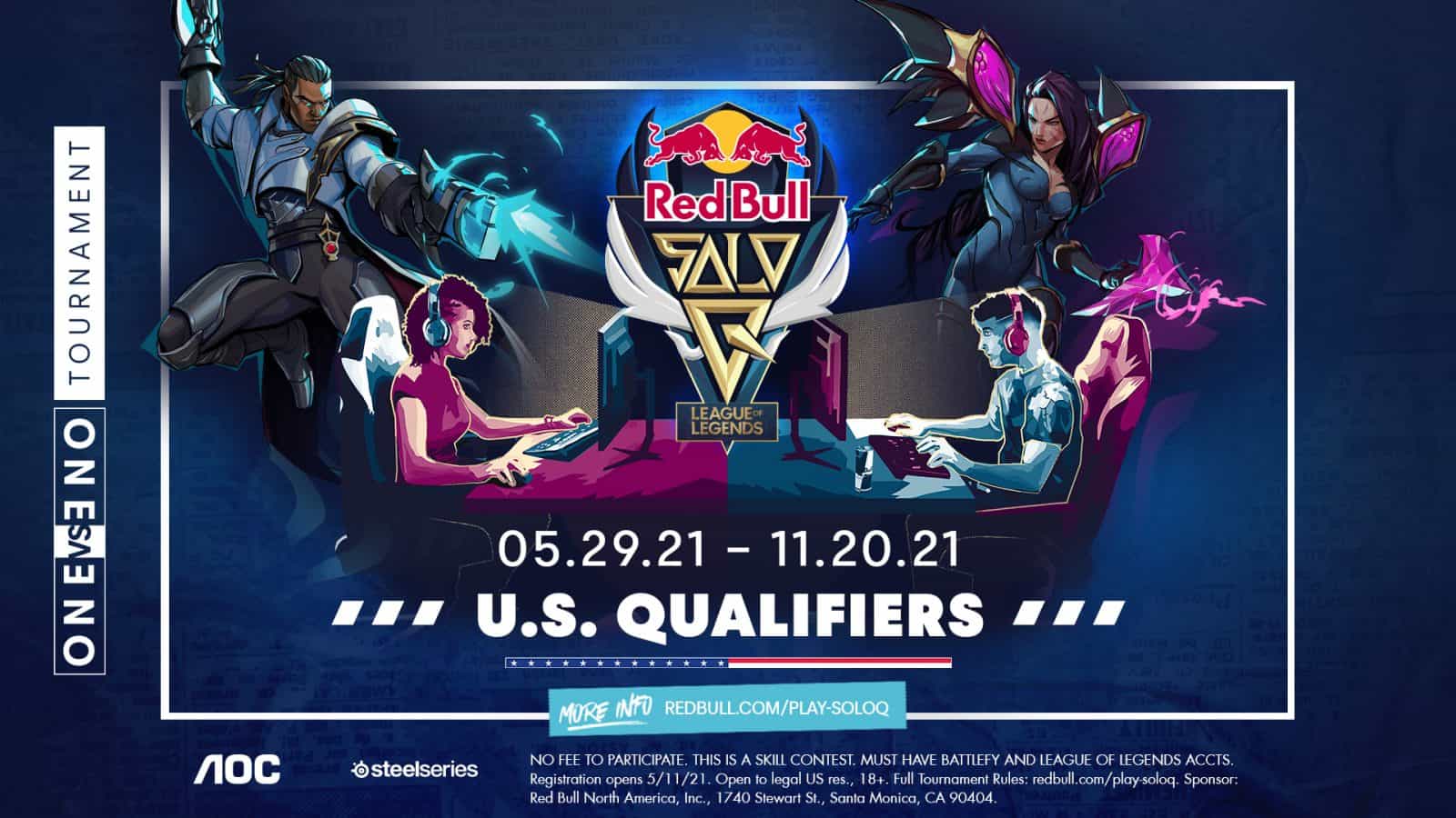 The Red Bull Solo Q 1v1 LoL Tournament Series Returns For 2021