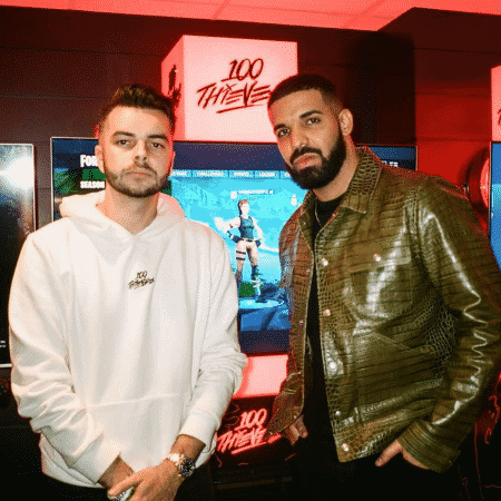 Matthew “Nadeshot” Haag (left) and Drake (right)