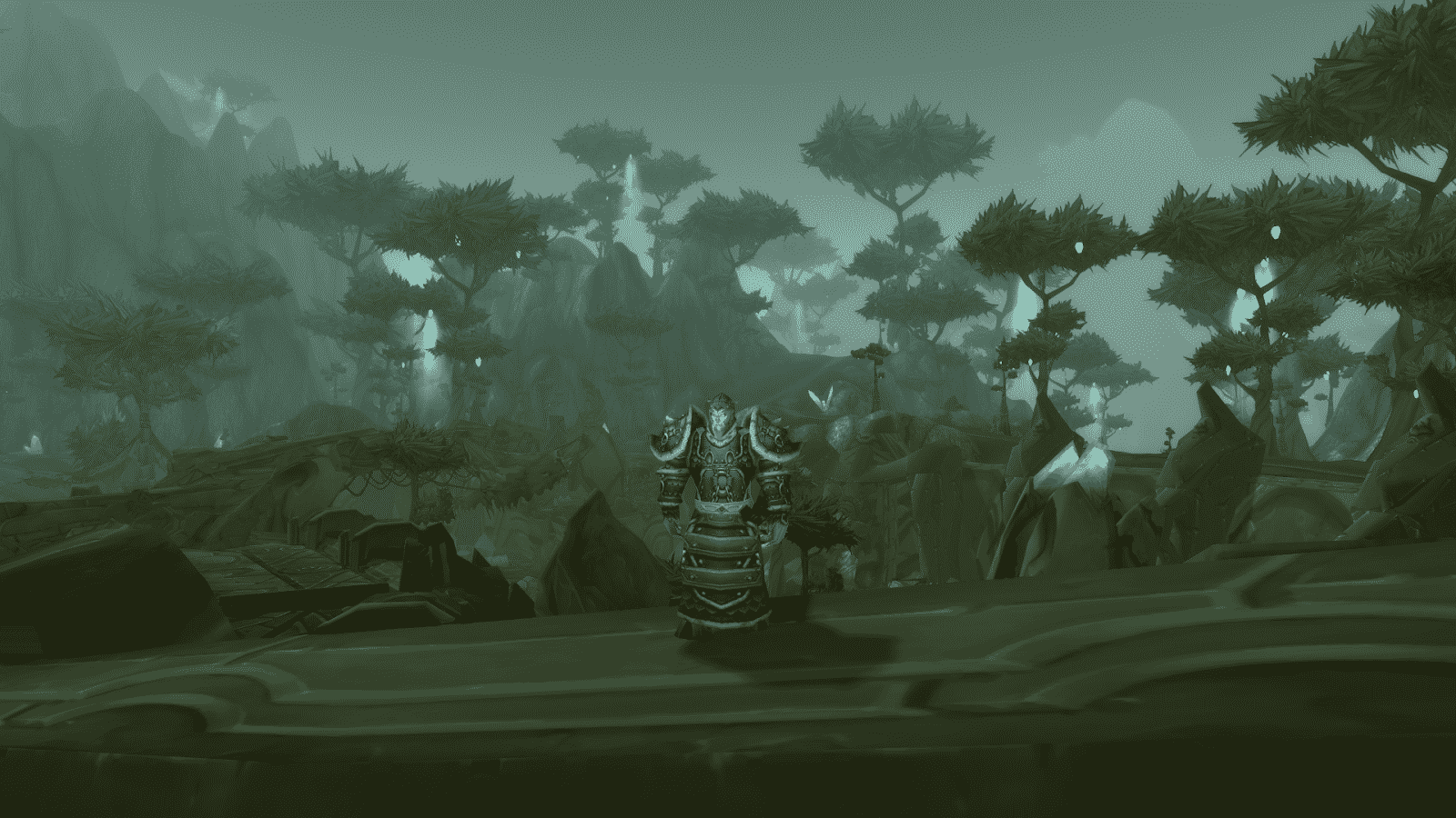 A Draenei Shaman finds itself in Shattrath, an ancient city shrouded in twilight fog