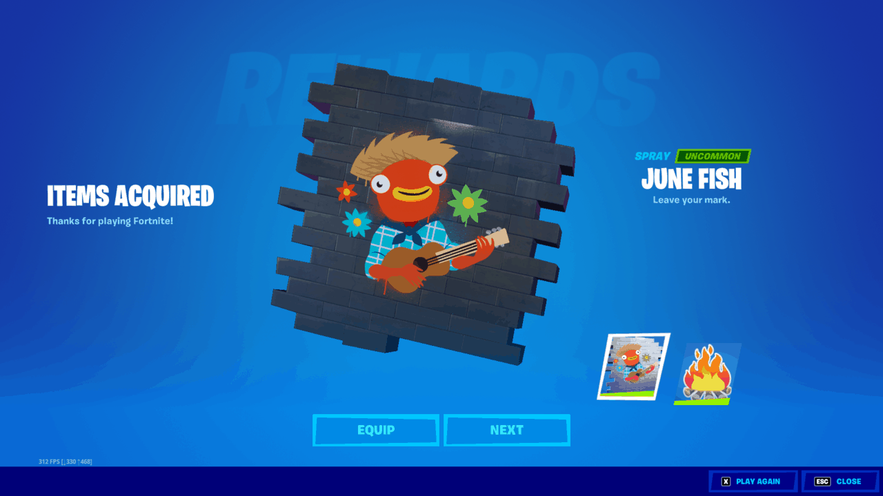 Fortnite: How To Redeem Free “June Life” Spray & “Bonfire” Emoticon