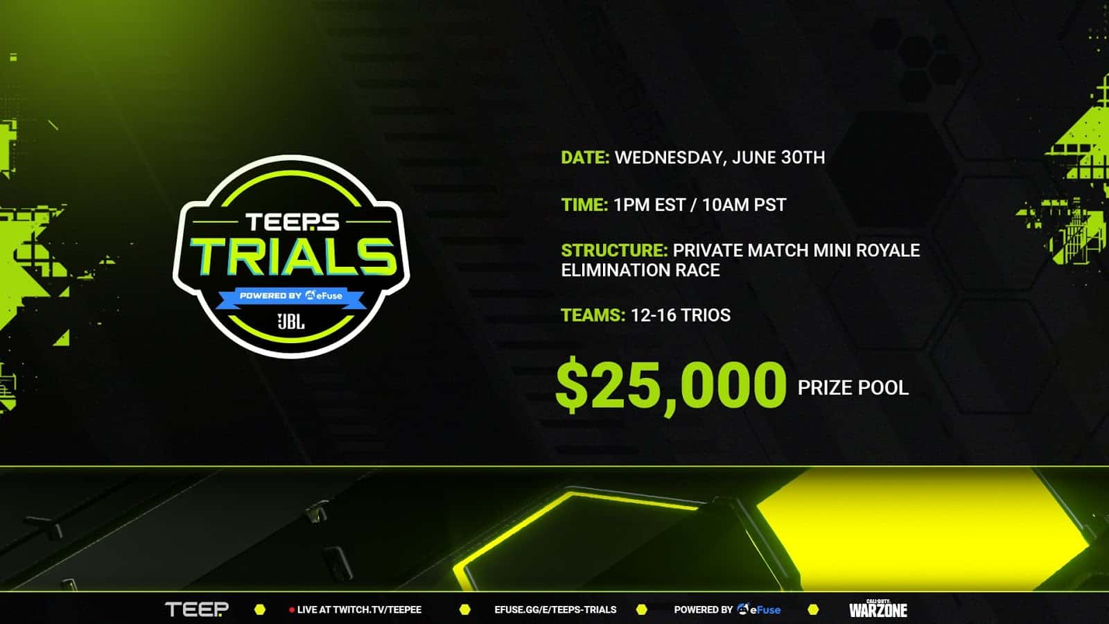 CoD: How To Watch $25k Teep’s Trails Warzone Tournament