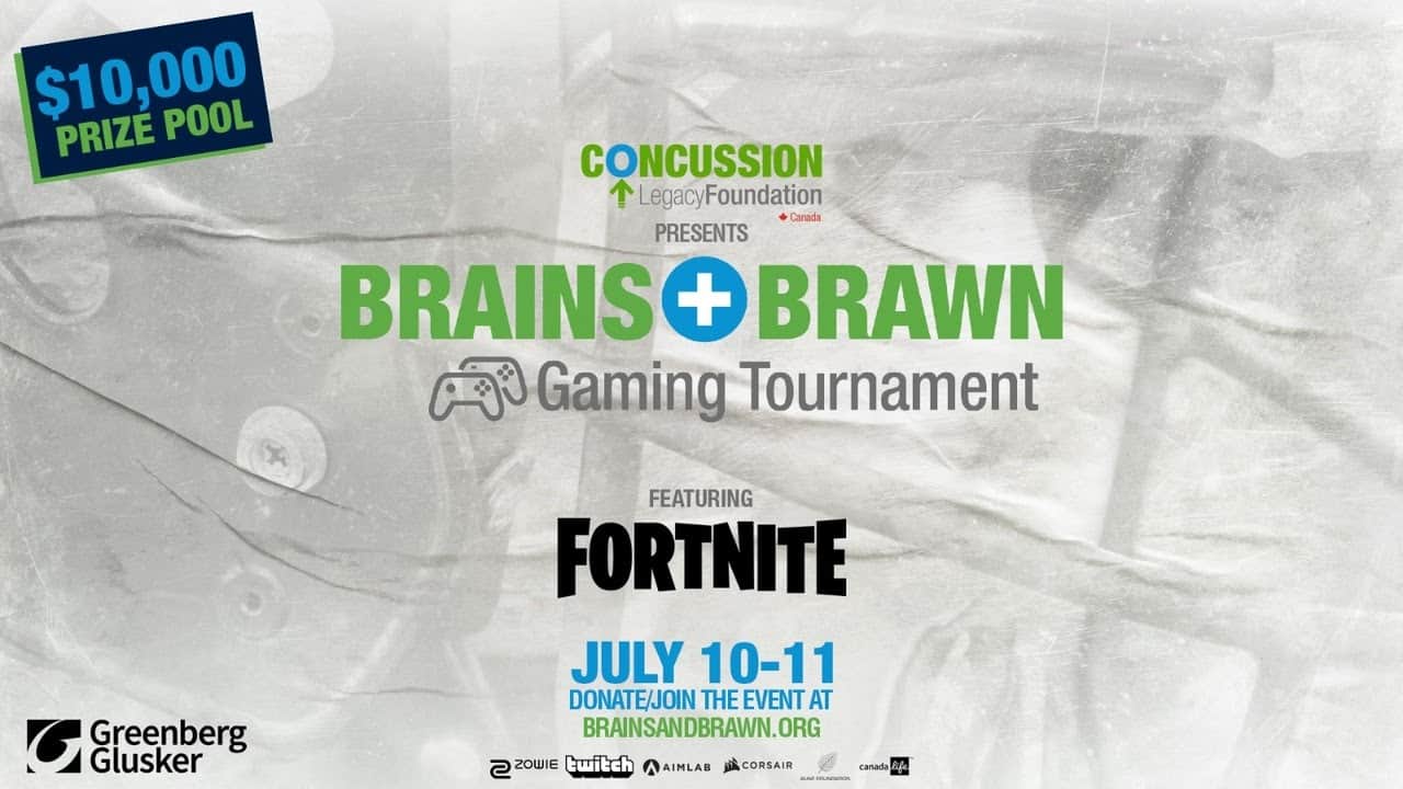 Fortnite: Concussion Legacy Foundation Canada Announces $10K Tournament To Support Brains And Brawn Campaign