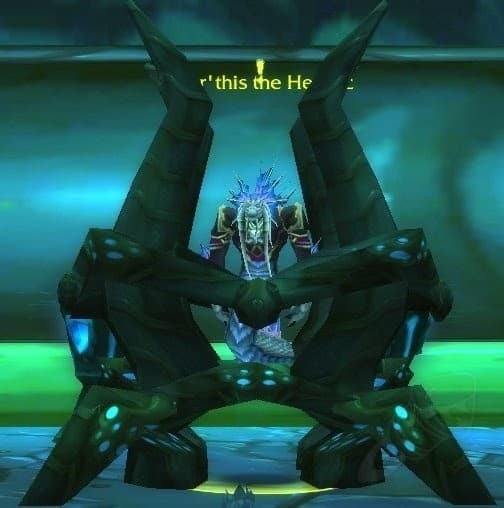 An in-game screenshot of Skar'this the Heretic from World of Warcraft Classic The Burning Crusade.