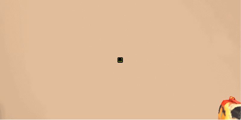 A smiley face Valorant crosshair is shown in Valorant through an in-game screenshot.