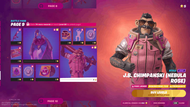 J.B. Chimpmanski's Nebula Rose recolor, featuring a pink astronaut suit