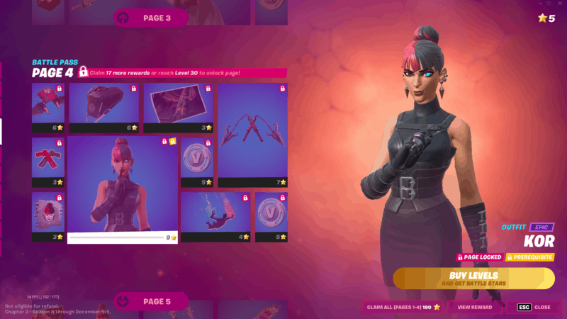 The new villain, Kor, a character with blue eye, black wardrobe and half red half black hair