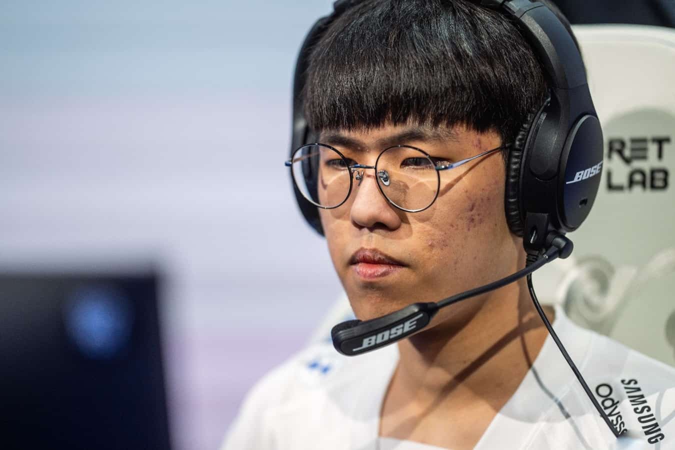 A shot of T1 Moon "Oner" Hyeon-Joon at Worlds 2021.