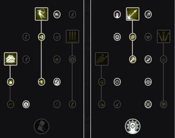 A PvP attributes build focusing on attributes like Evade Shot and Penetrating Shot 