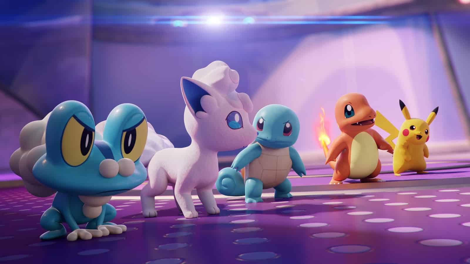 Pokemon available for play in Unite included Charmander, Squirtle and Pikachu
