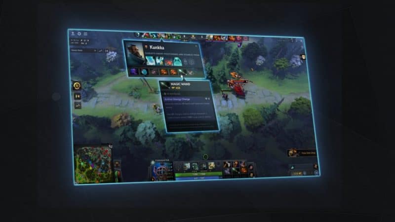 A screenshot of the Dota 2 TI10 Twitch integration, showing off the settings during a game.
