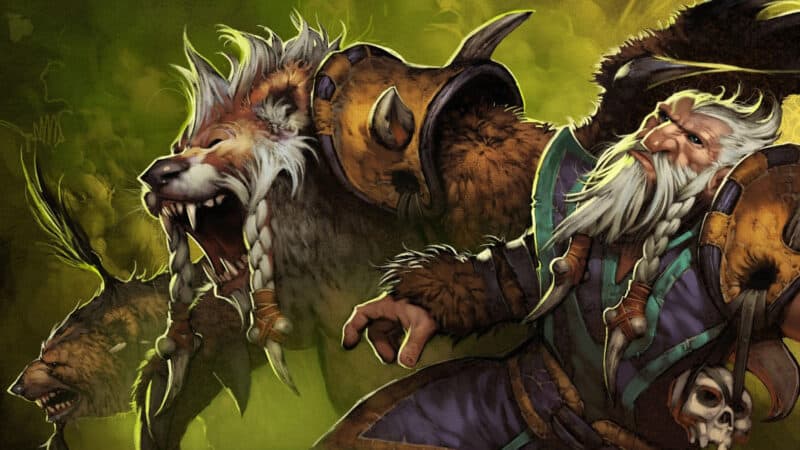 Sylla, the Lone Druid appears with his spirt bear, ready to charge into battle