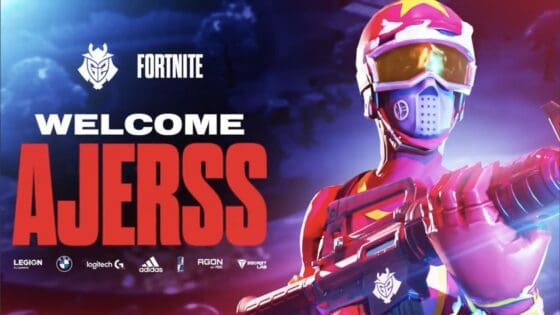 G2 Esports Adds NA East Pro Ajerss To Fortnite Team