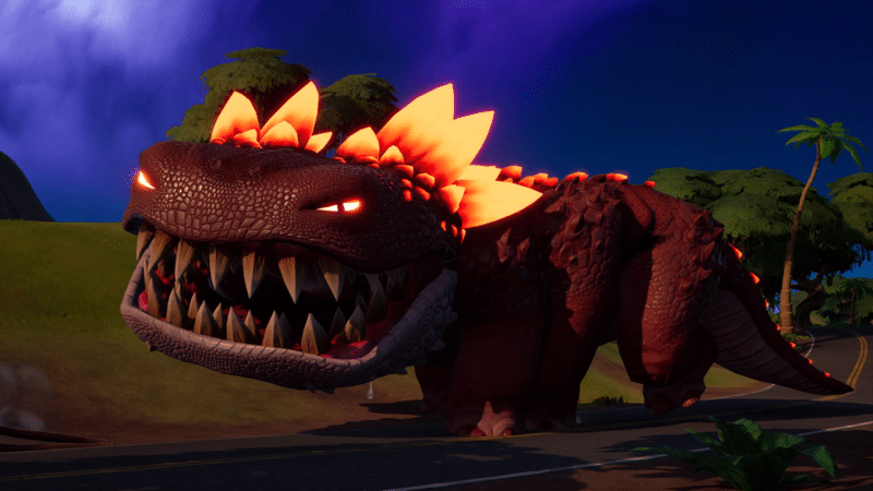 The crystal like spokes on the klombo glow red when it's angered