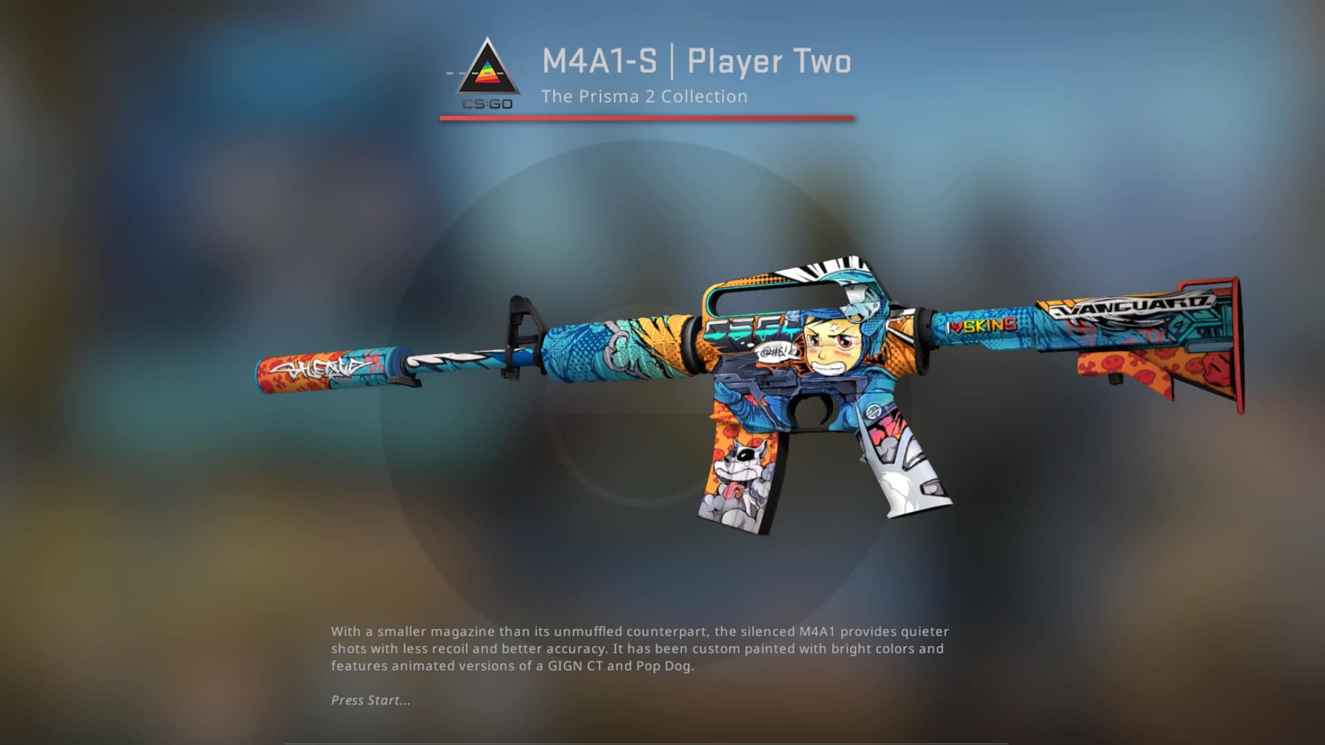 M4A1-S Player Two Skin