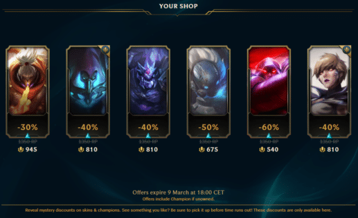 LoL: Your Shop Has Returned!