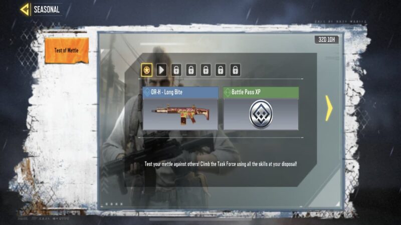 CODM Test of Mettle Seasonal Challenege