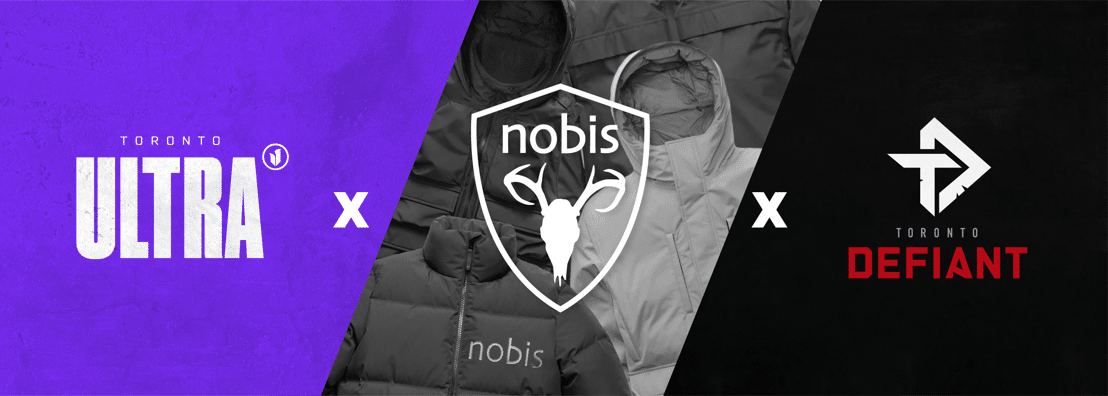 The Toronto Logo, Nobis and Toronto Defiant logos appear with an x between them