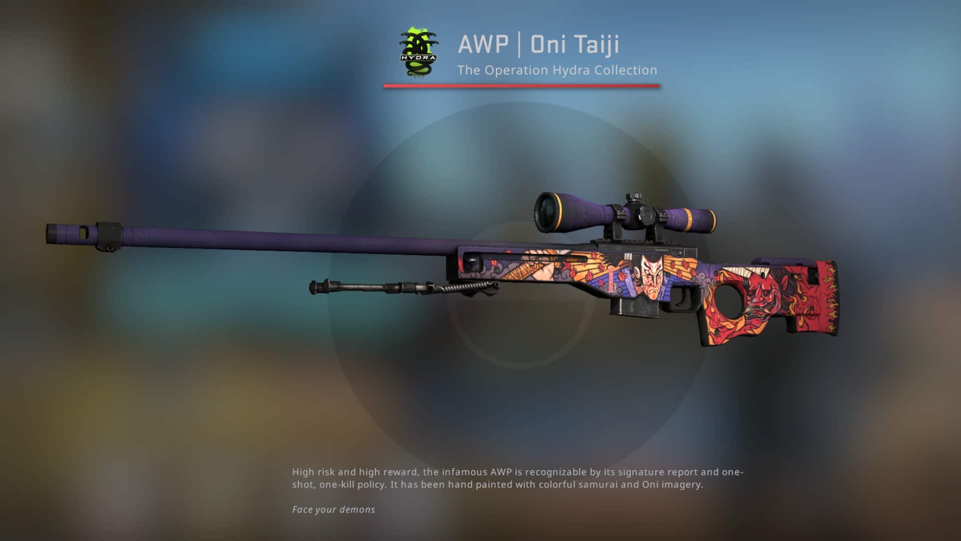 AWP Oni Taiji Skin from CS:GO