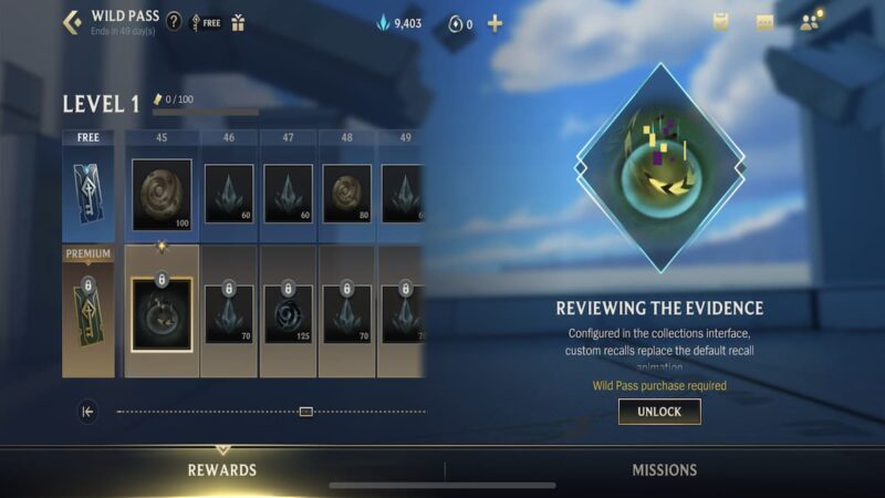 Wild Pass Season 6 Tier 45
