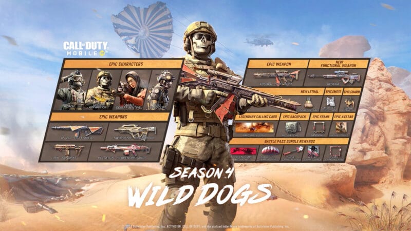 COD Mobile Season 4 Battle Pass Rewards
