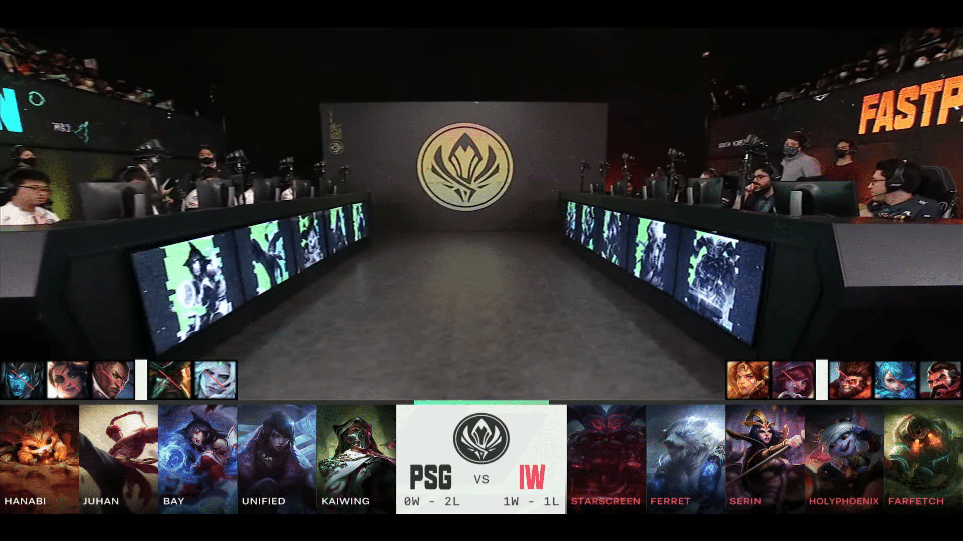LoL MSI 2022 PSG vs IW Draft