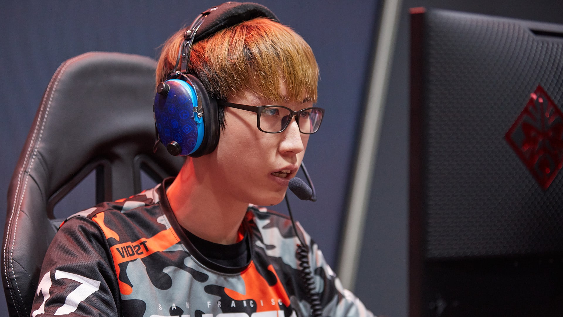 Minki "Viol2t" Park during a game of Overwatch