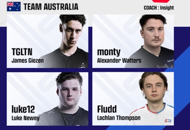 PUBG Nations Cup 2022 Australia Team