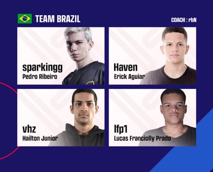 PUBG Nations Cup 2022 Brazil team