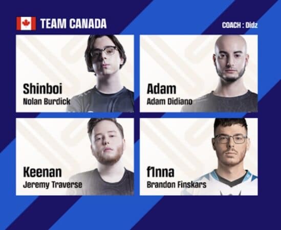 Canada team for Nations Cup