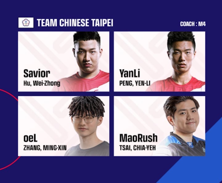 PUBG Nations Cup 2022 Chinese Taipei team
