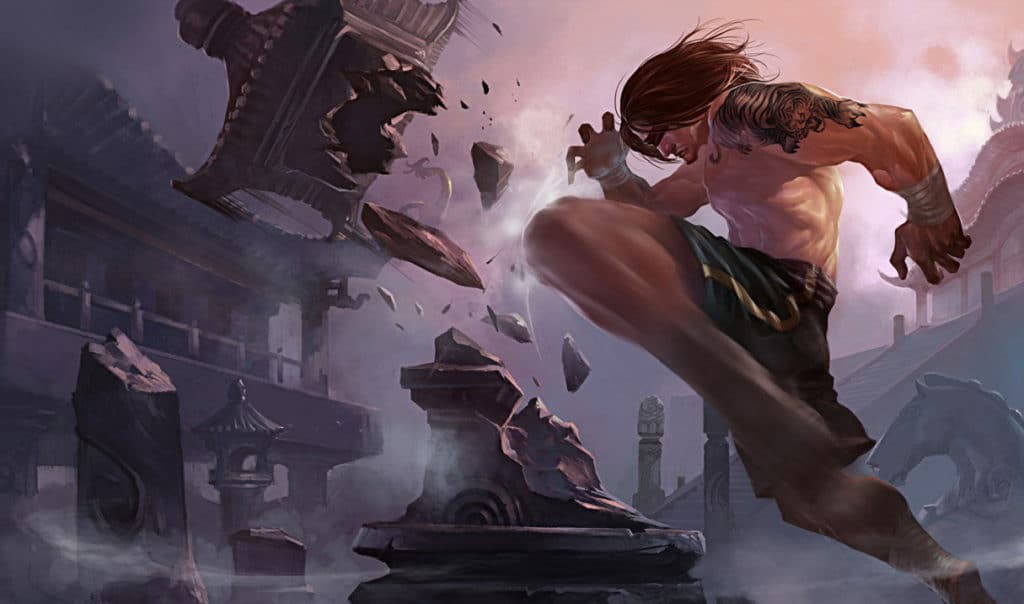 Splash art of Traditional Lee Sin